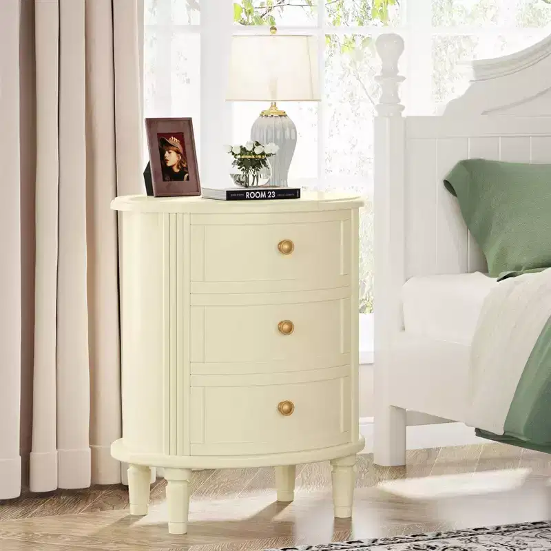 LITTLE TREE 3 Drawer Fully Assembled Nightstand White