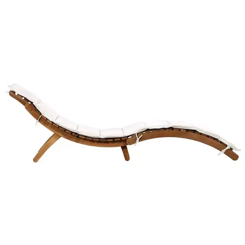 vidaXL Sun lounger21.65 x 72.44 x 25.20 in Solid Acacia Wood