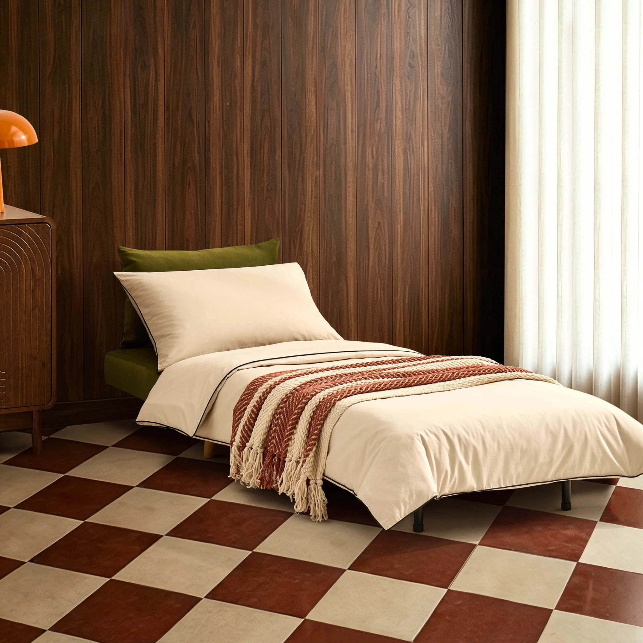 Single Sofa Bed - Muted