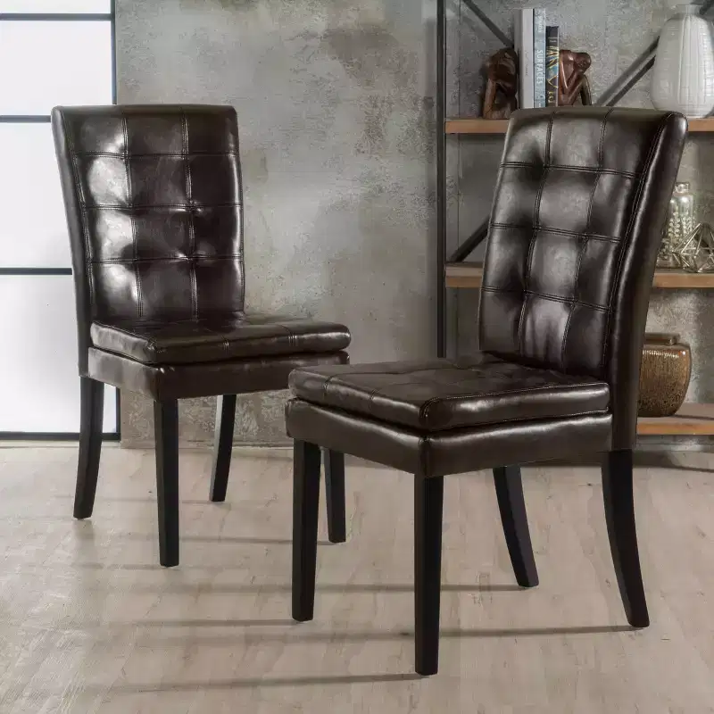 MAYEERTY Badin KD Dining Chair, Detachable Design Solid Structure, Dining Room Seating
