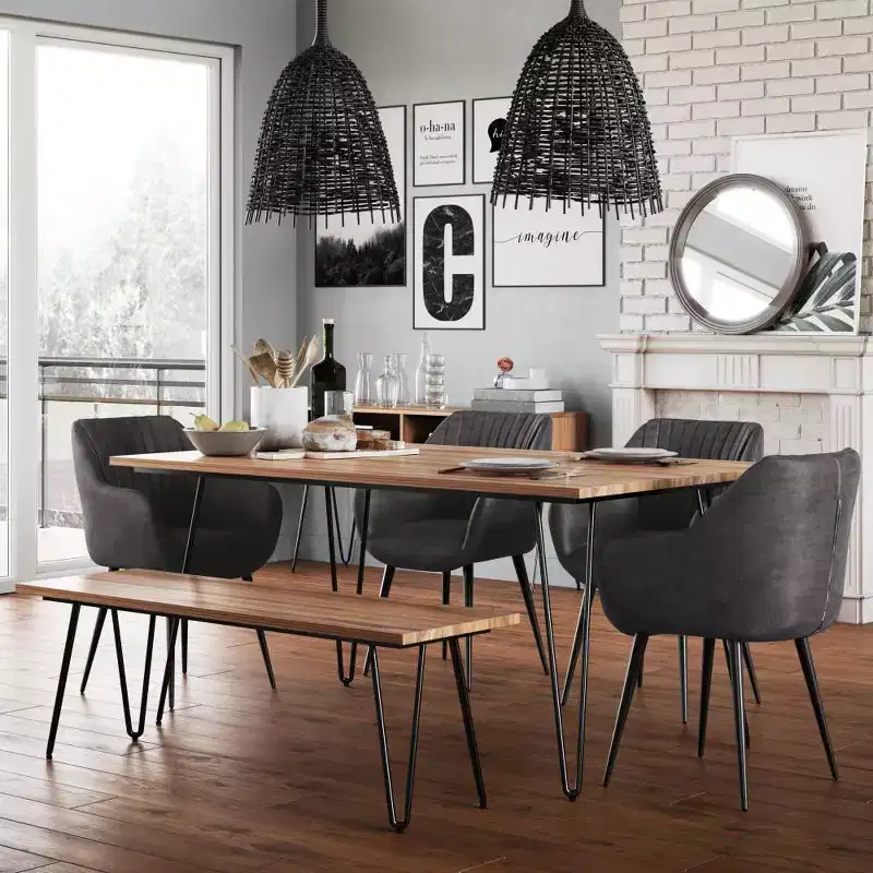 66"X40" Dining Table Natural