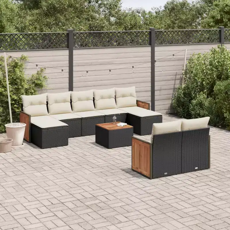 vidaXL Patio Sofa Set PE Rattan Set UV-resistant materials