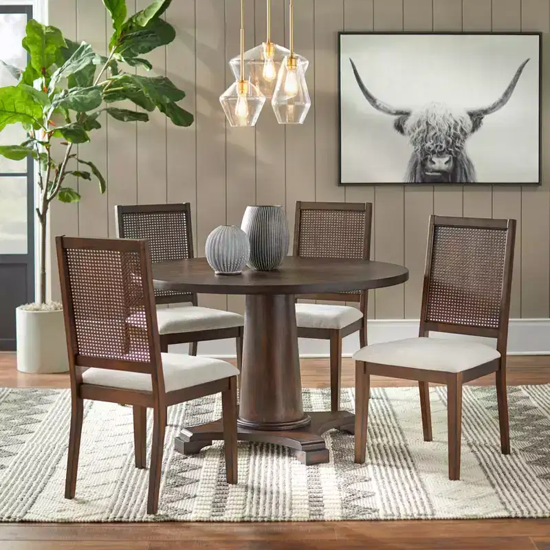 Buylateral Atwood Round Pedestal Base Dining