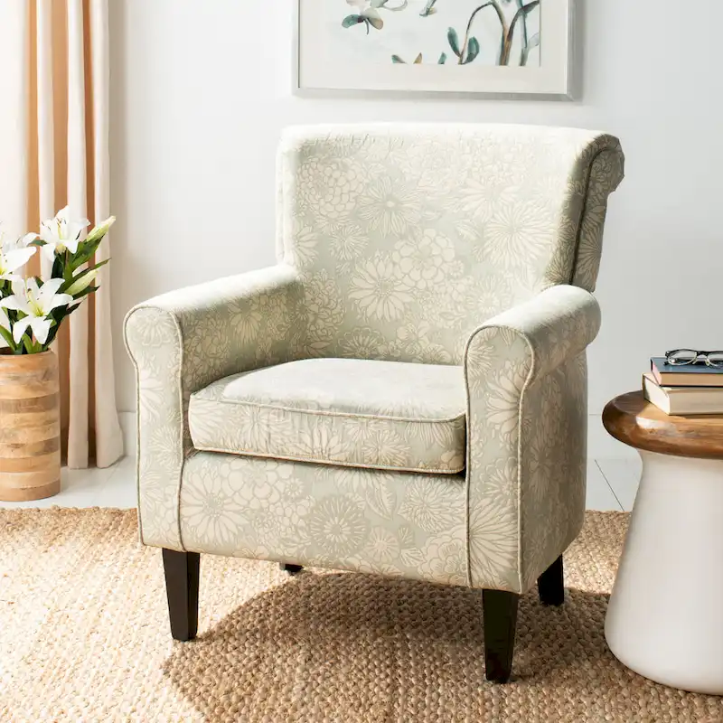Grey Fabric Club Chair - 30W x 33D x 32H