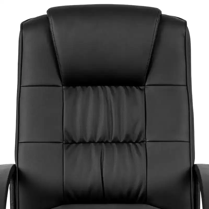 Emma and Oliver High Back Black LeatherSoft Task Chair with Arms - Desk Chair