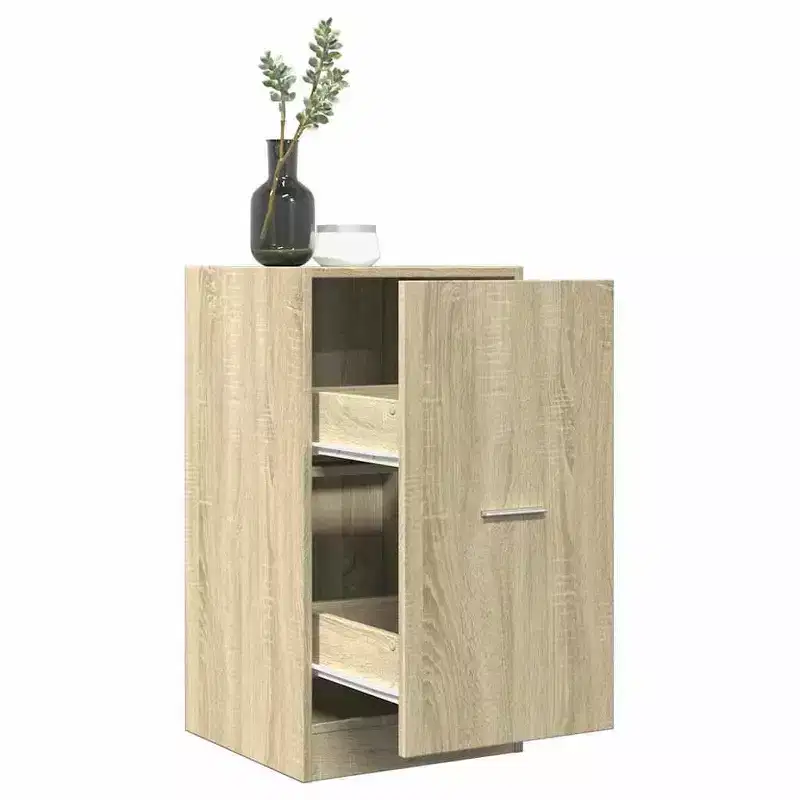 Apothecary Cabinet Sonoma Oak Engineered Wood Medium