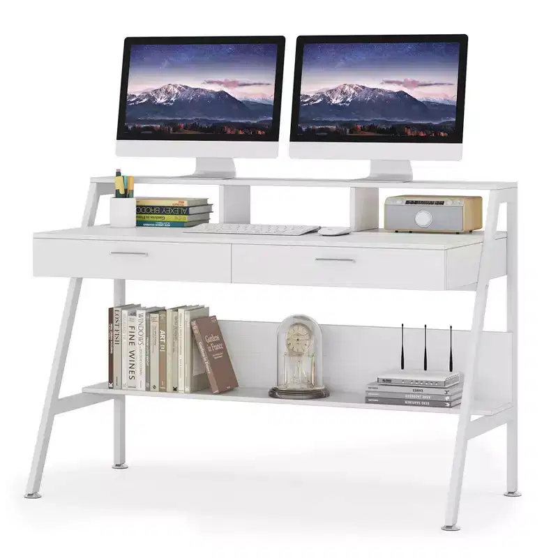 LITTLE TREE 47" Modern Computer Desk White