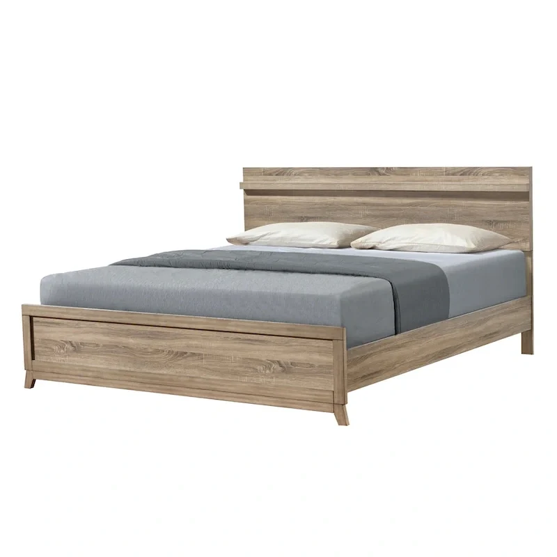 4-Piece Light Brown Panel Bedroom Set