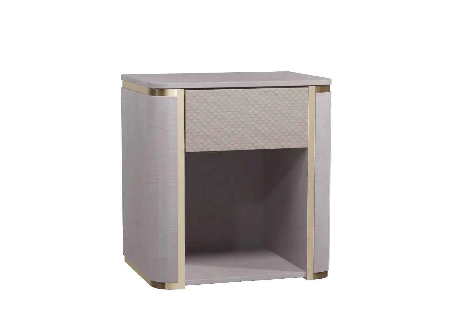 Modern Bedside Table with Drawer for Bedroom Nightstand