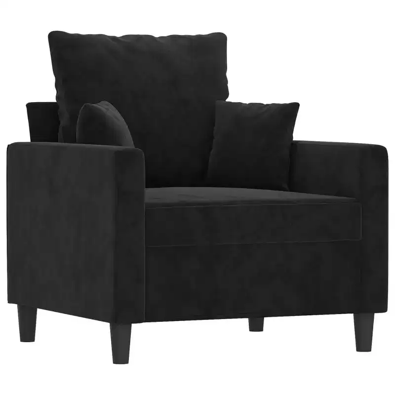 Sofa Chair Black 23.6 Velvet