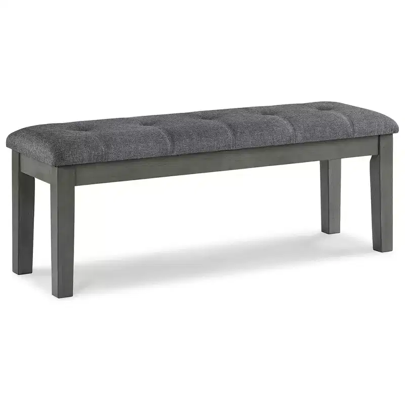 Signature Design by Ashley Contemporary Hallanden 50 Dining Bench Two-tone Gray