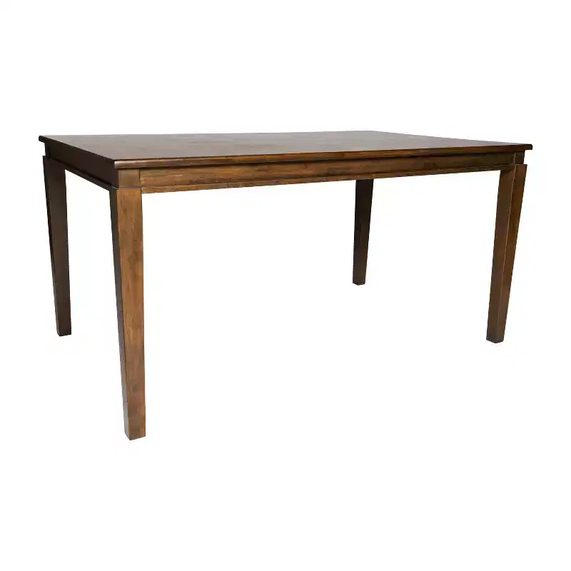 Flash Furniture Henry Solid Wood Dining Table, Commercial Grade Heavy Duty Rectangle Wood Table for 6