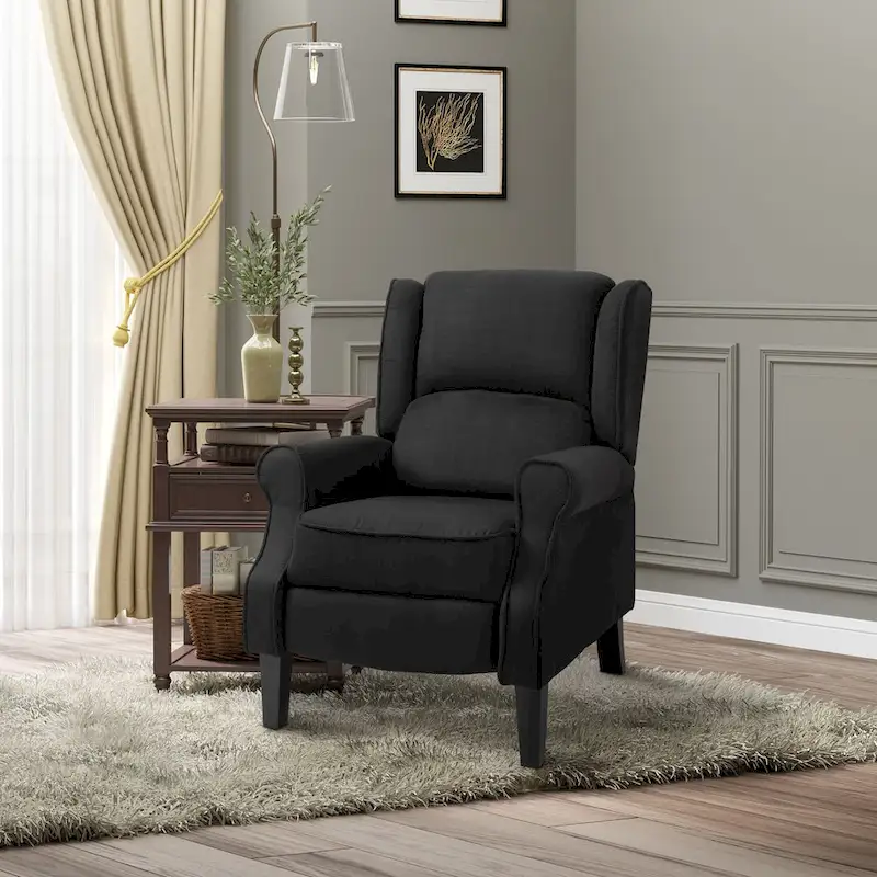 Heated Massage Recliner Chair with Lumbar Heating & Remote Controller