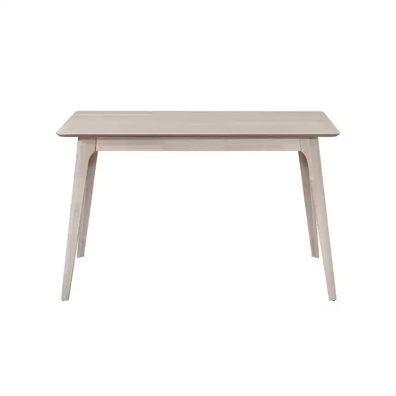 Wood Counter Dining Table in White Ash