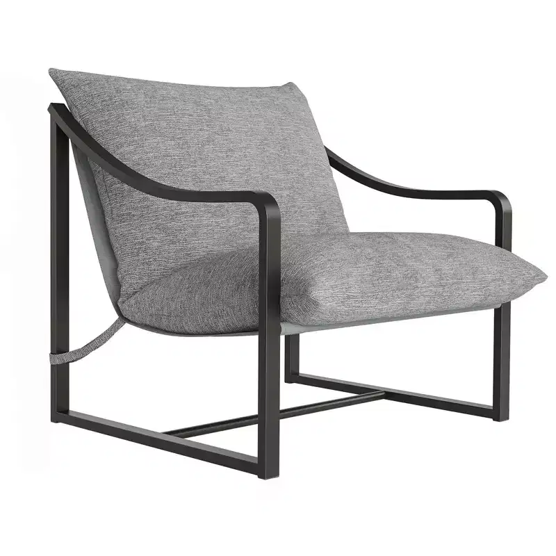 Modern Sling Accent Chair, Multi-Use Seating, Cozy Lounge Chair,Compact Durable Lazy Chair, for Living Room, Study Room , and ,Relaxation