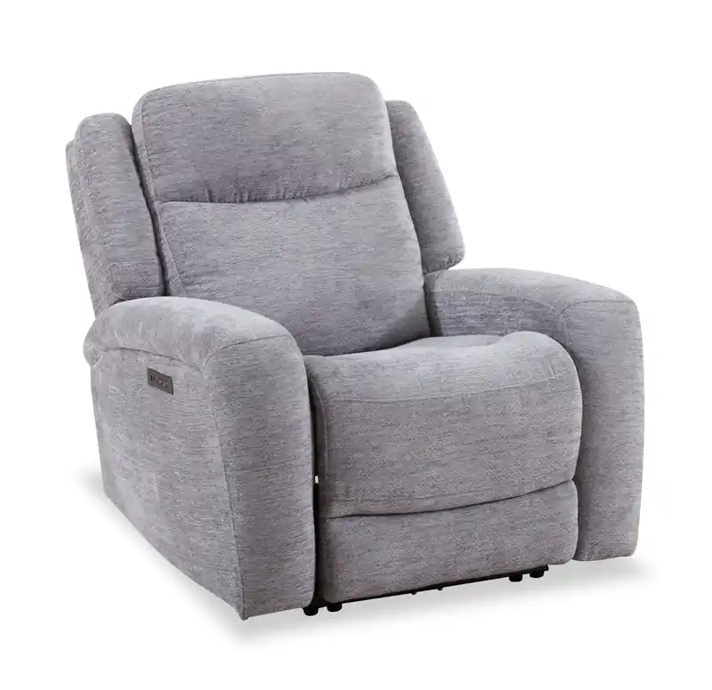 38 Fabric Power Reclining Chair with USB Port - Dove Grey