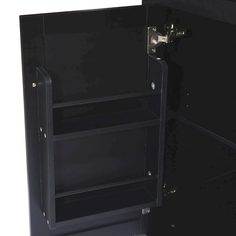 Kitchen Cart with Drop-Leaf Countertop