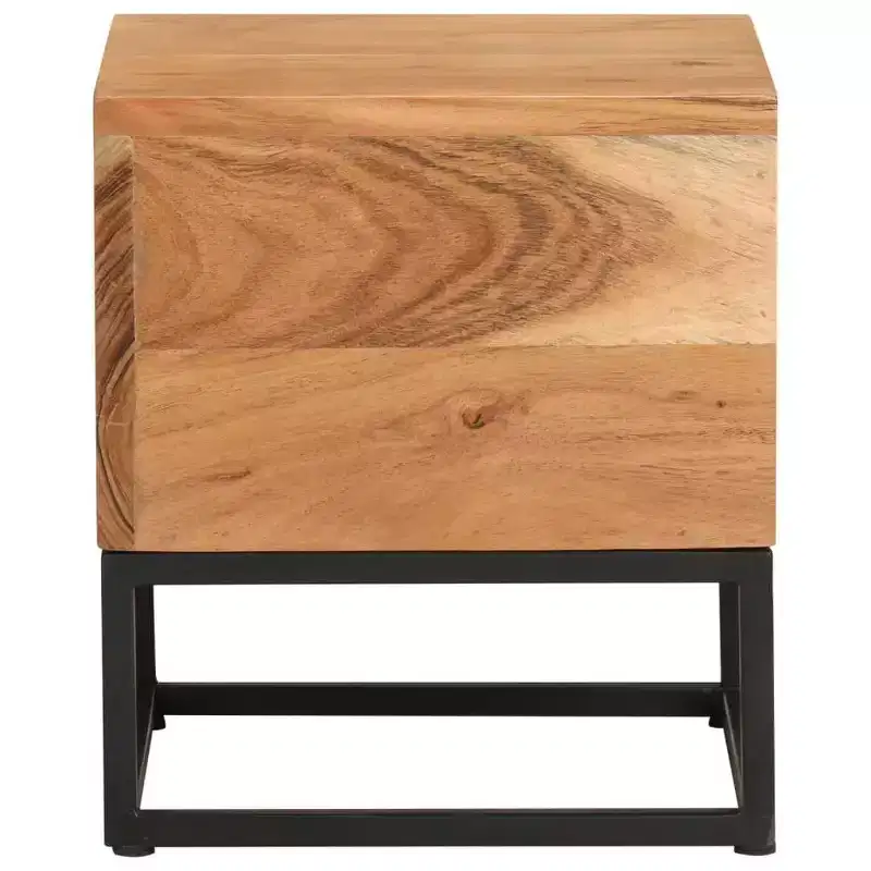 vidaXL Side Table 11.8x11.8x13 Solid Acacia Wood