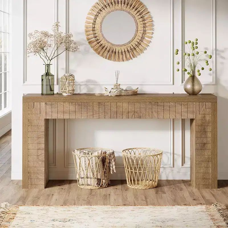 Lantine 70.9-Inch Extra Long Console Table for Entryway, Narrow Sofa Table Behind Couch, Suitable for Hallway, Foyer, Living Room