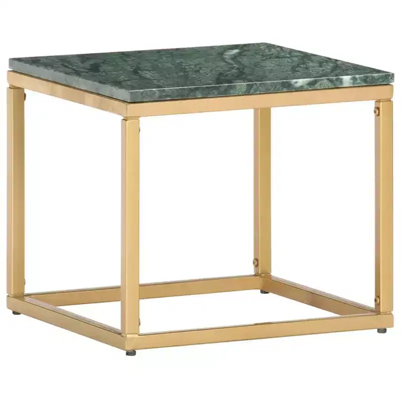 vidaXL Coffee Table End Table Side Sofa Table Real Stone with Marble Texture