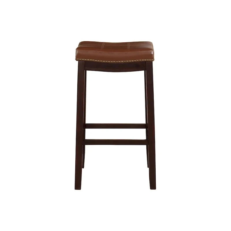 Linon Willamette Espresso and Cognac Counter Stool