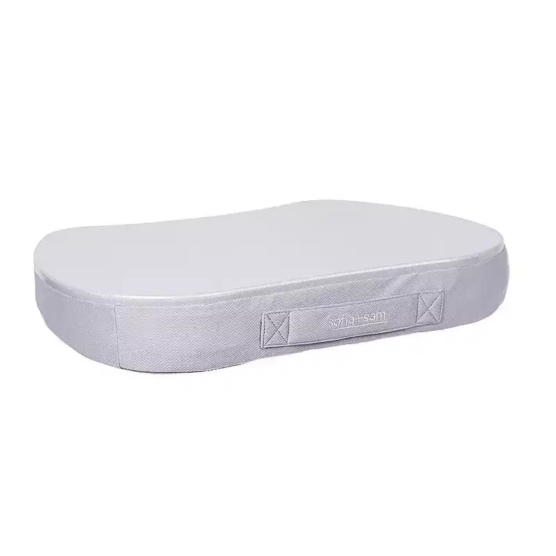Compact Lap Desk with Memory Foam Cushion – Silver