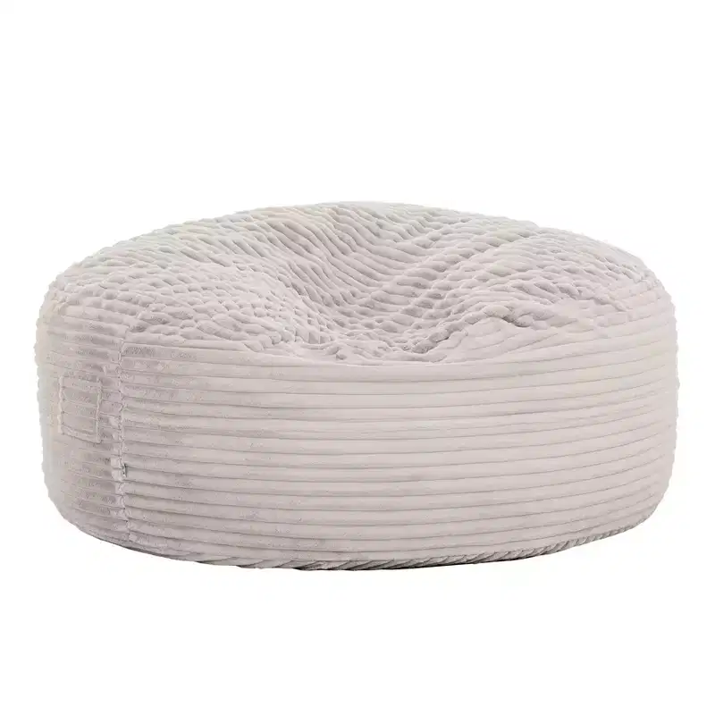 5-foot faux fur foam beanbag