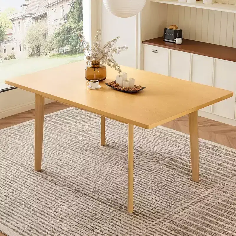 GDFStudio Cunningham 60 Wood Rustic Farmhouse Dining Table