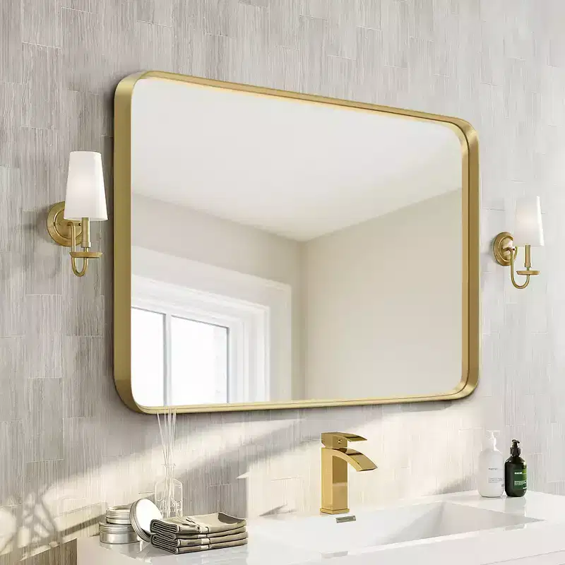 Aluminum Fine Edge Wall Mirror