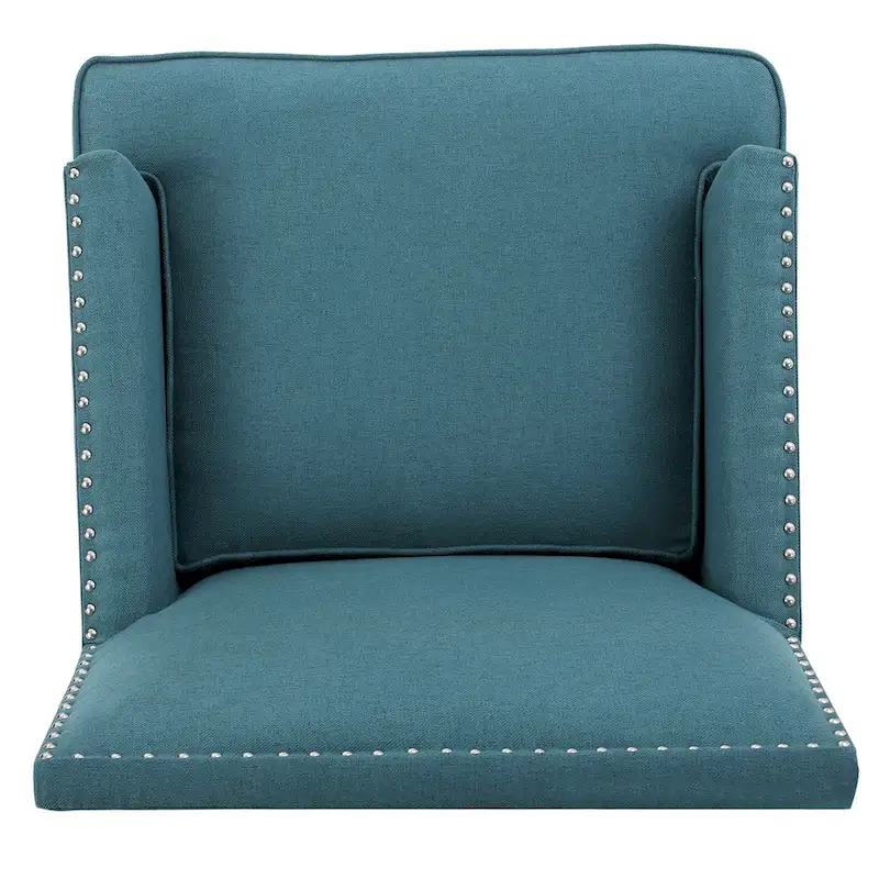 Tilla Studded Fabric Club Chair by Christopher Knight Home