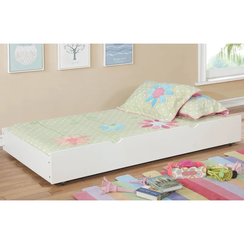 Wood Underbed Trundle with Casters
