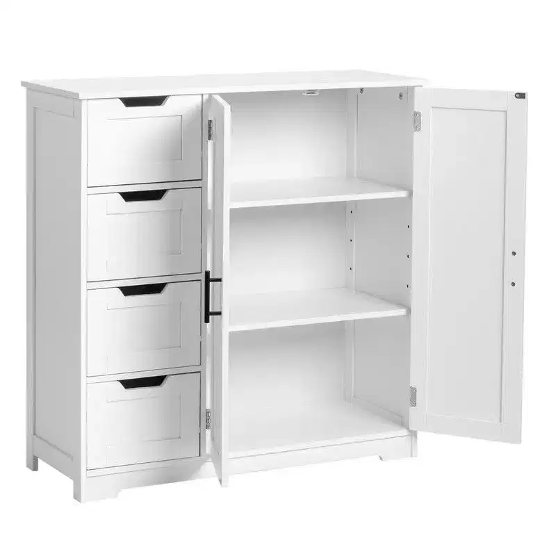 Karl Home | Freestanding Bathroom Cabinet White