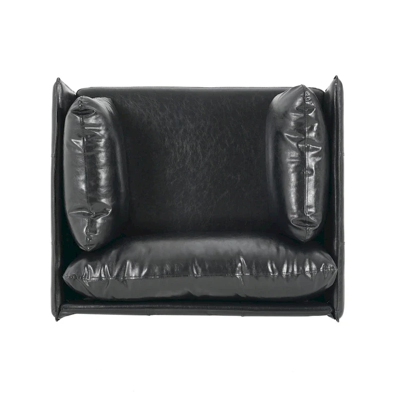 Daphne Faux Leather Lounge Chair by Christopher Knight Home