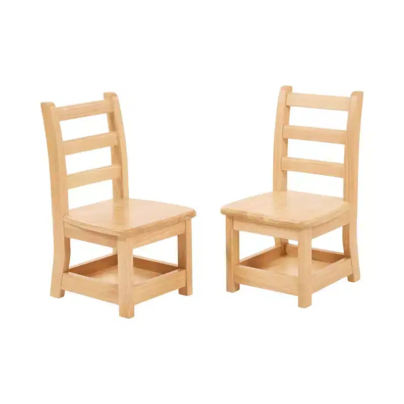 Three-Rung Ladderback Chair with Storage 2-Pack - Assembled