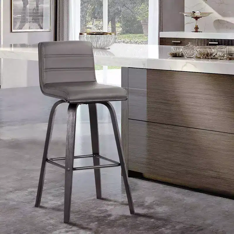 26 Vienna Faux Leather Counter Height Barstool - Armen Living