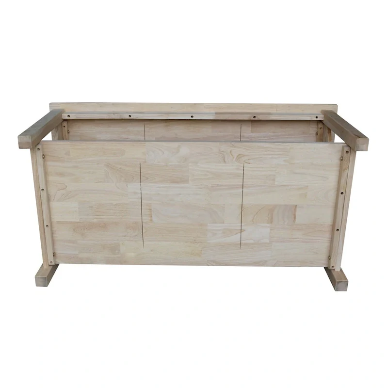 Solid Hardwood Coffee Table with Lower Shelf