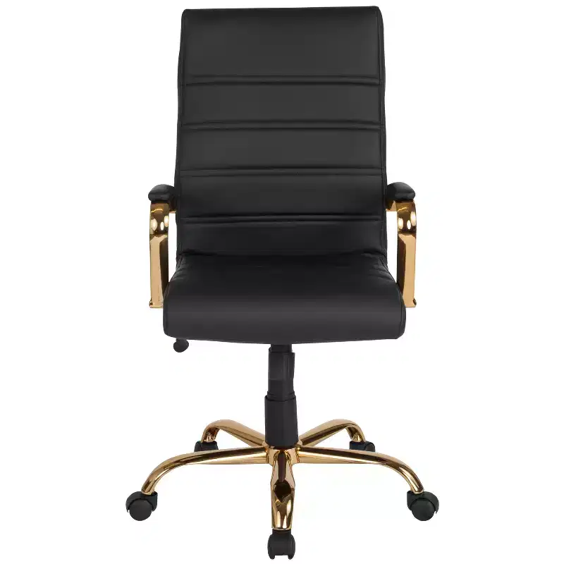 Flash Furniture High Back Executive Swivel Office Chair with Metal Frame and Arms