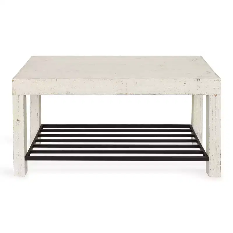 Kate and Laurel Jeran Rectangle Wood Bench, 36x14x20, White