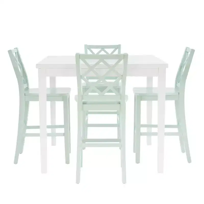 Powell 5pc Shelby Square Counter Height Dining Set Mint
