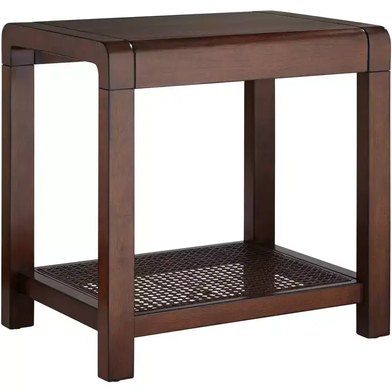 55 Downing Street Powell 22 Wide Brown Wood Side Table