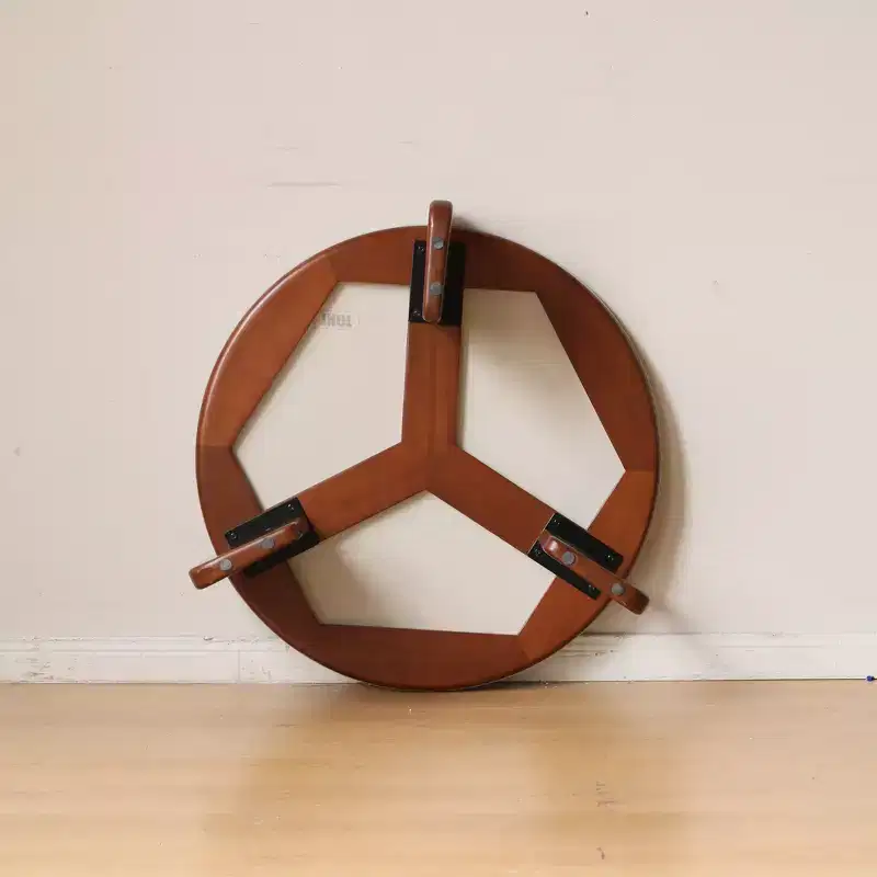 Bellamy Solid Wood Round Coffee Table with Sintered Stone Top