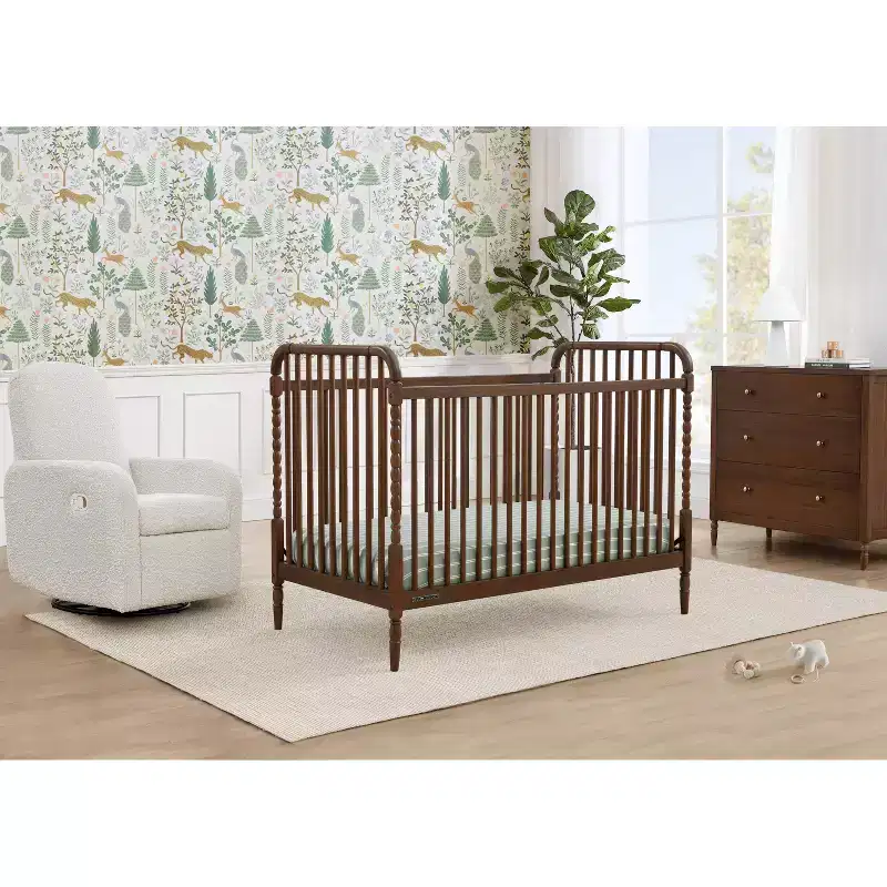 Wood 4-in-1 Convertible Baby Crib 55''W x 30.5''D x 41''H