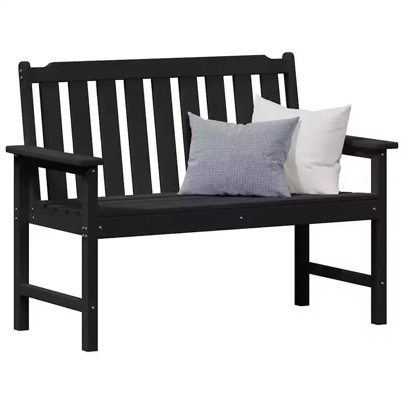 vidaXL Garden Bench 47.24 x 23.23 x 34.65 in HDPE