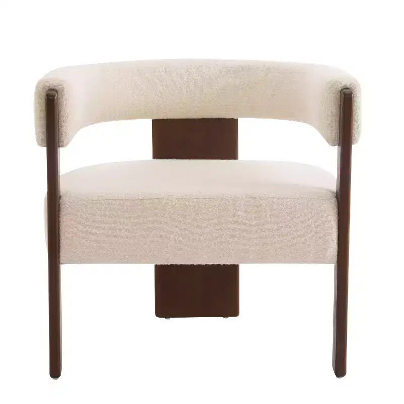 Christopher Knight Home Noah Modern Rubberwood Upholstered Accent Arm Chair