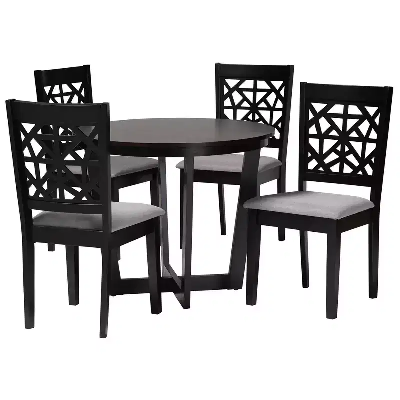 Baxton Studio Jamie Moden Wood 5-Piece Dining Set