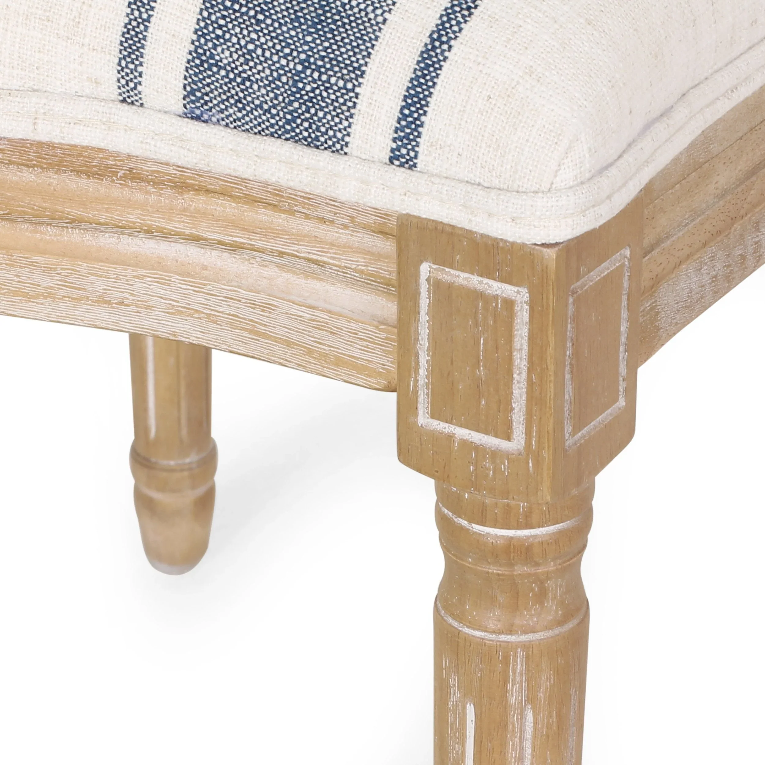 French Country Fabric Dining Chairs - NH419413