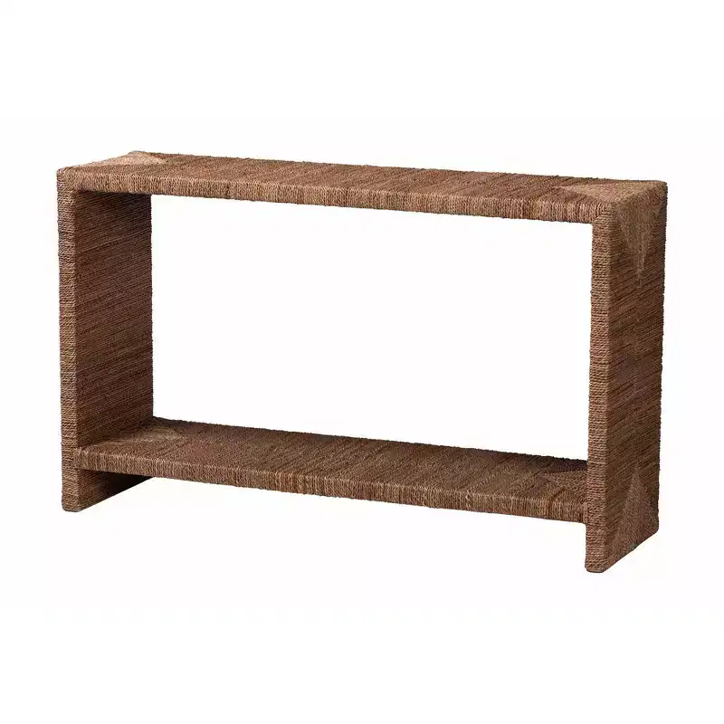 bali & pari Liza Seagrass Console Table Natural Seagrass