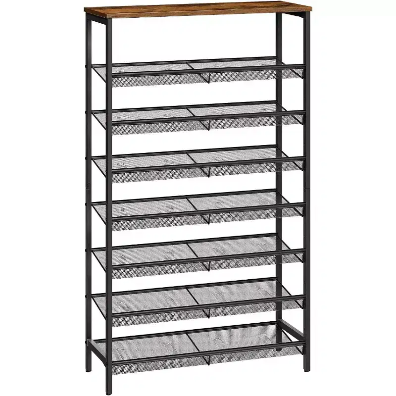 Metal Shoe Rack 8-Tier 53.9''H x 29.5''W x 11.8''D