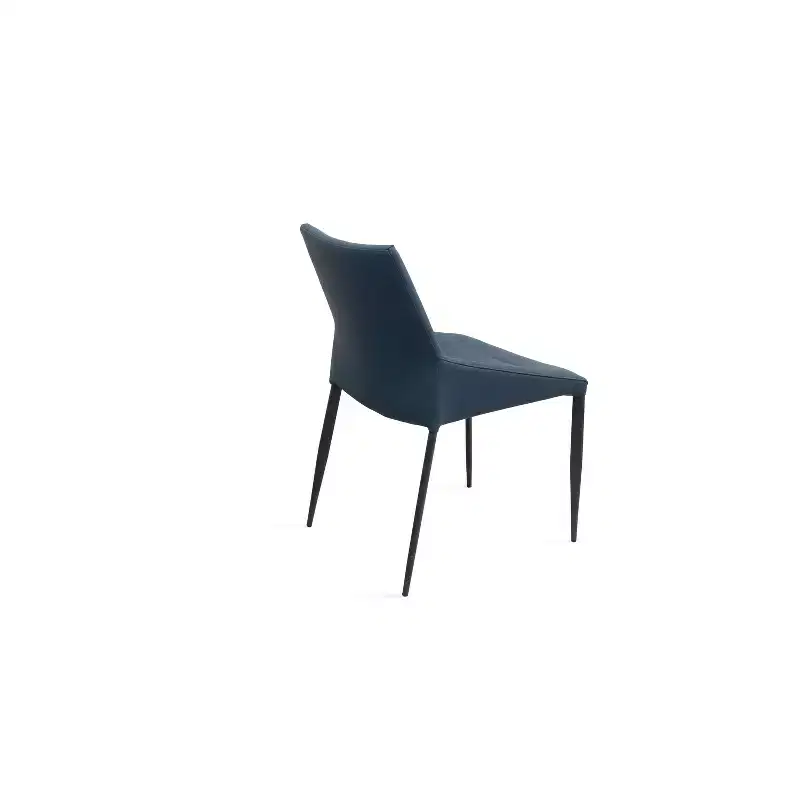 HomeStock 28 in. Brown Faux Leather Dining Chair Set of 1 for a designed Stylish modern lifestyle seating