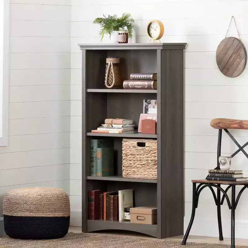 57.75 Artwork 4 Shelf Bookcase - South Shore